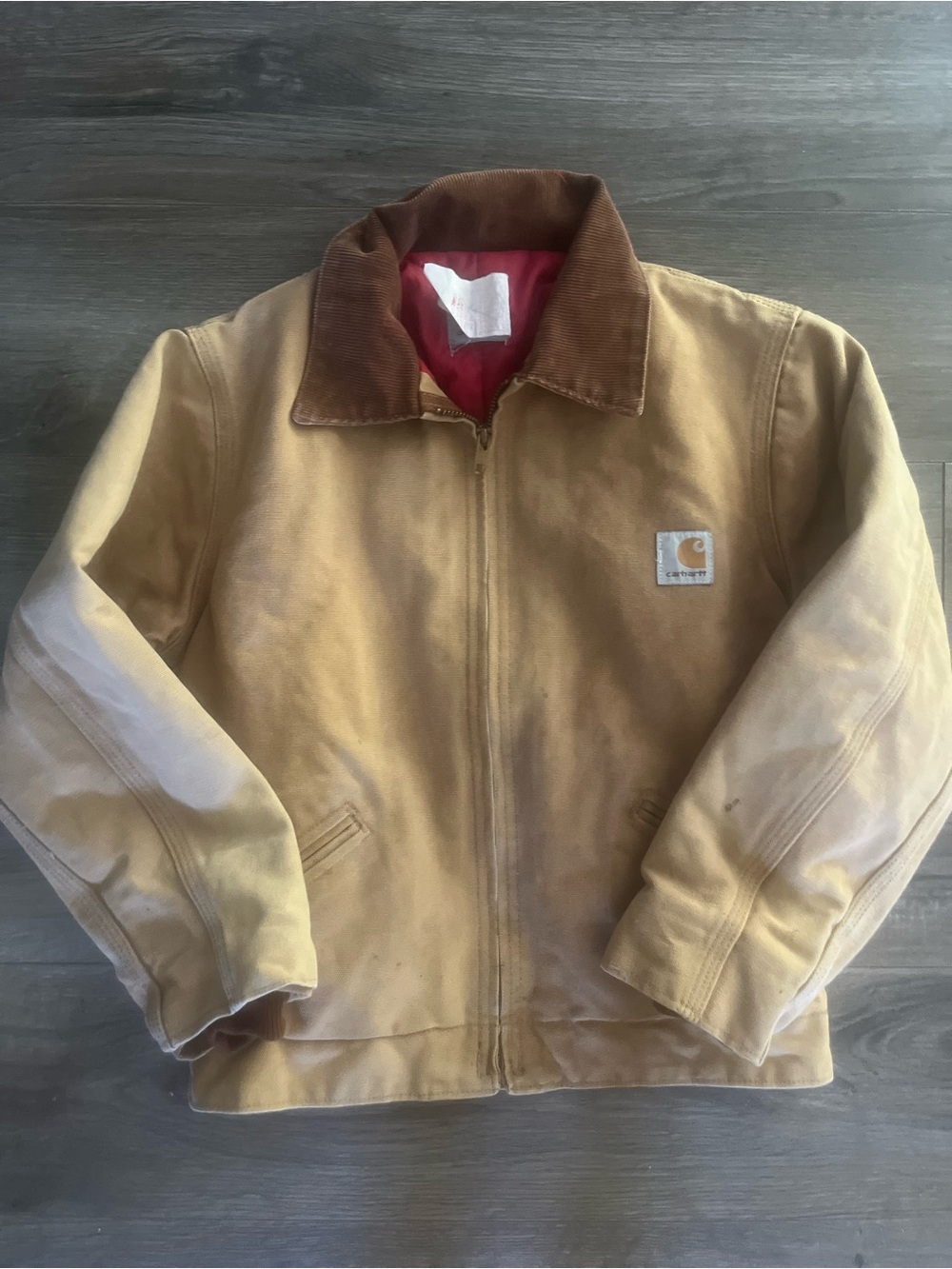 Vintage Carhartt Brown Duck Jacket with Corduroy Collar